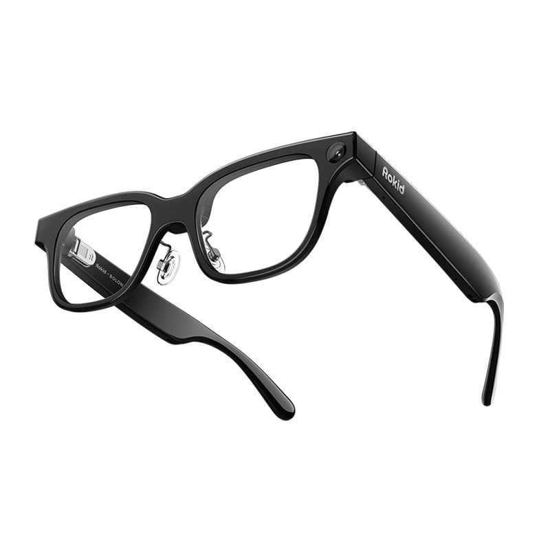 Lunettes Rokid (avec écran), lunettes intelligentes IA et RA, premières lunettes IA avec prise en charge de ChatGPT et Gemini, ultra-légères 49 g, traduction et navigation en temps réel, prise de notes lors des réunions