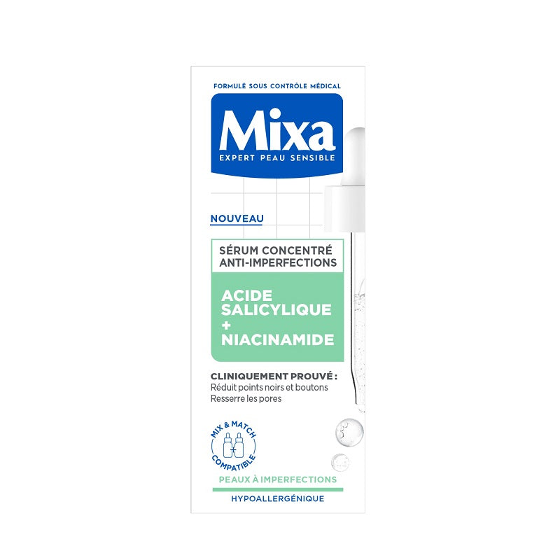 Mixa Lab Sérum Concentré Anti-imperfections à l'acide salycilique et niacinamide 30ml