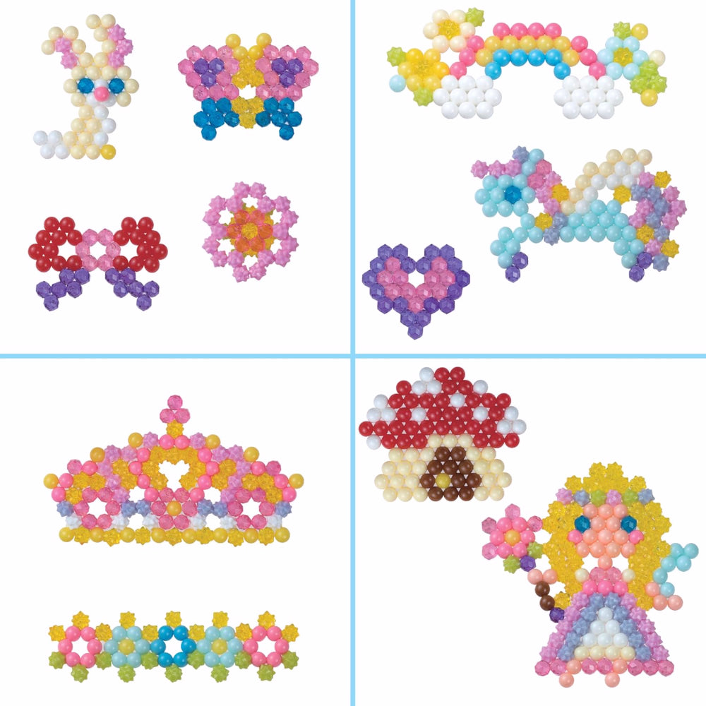 Aquabeads 31766 Kit de Loisirs Créatifs Accessoires de Contes de Fées avec 800+ Perles & Accessoires de Base Portables