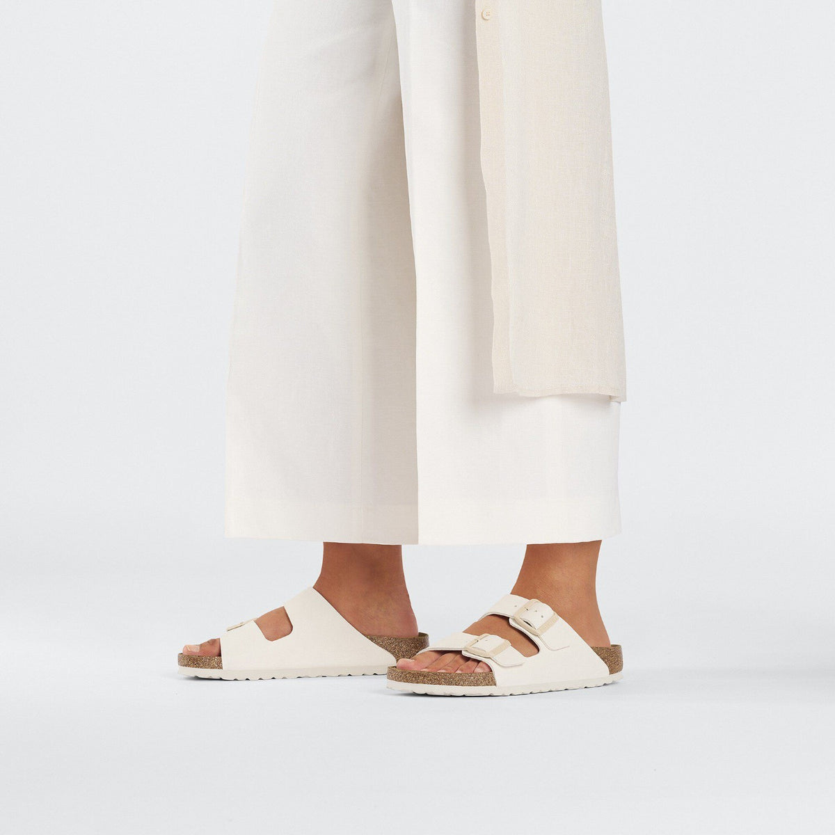 Birkenstock Arizona Birko Flor Eggshell