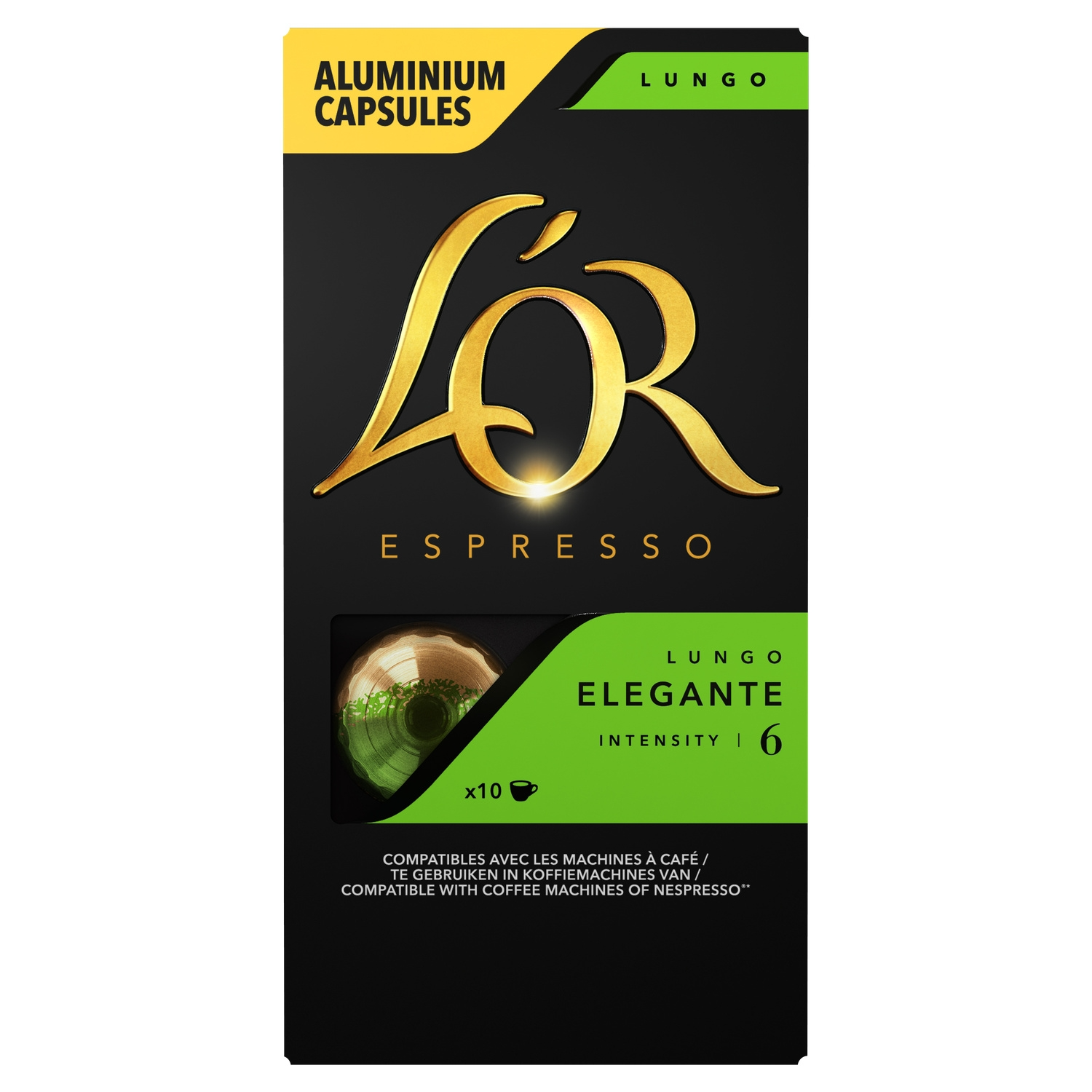 L'OR Capsules de Café Lungo Elegante - 10 Capsules