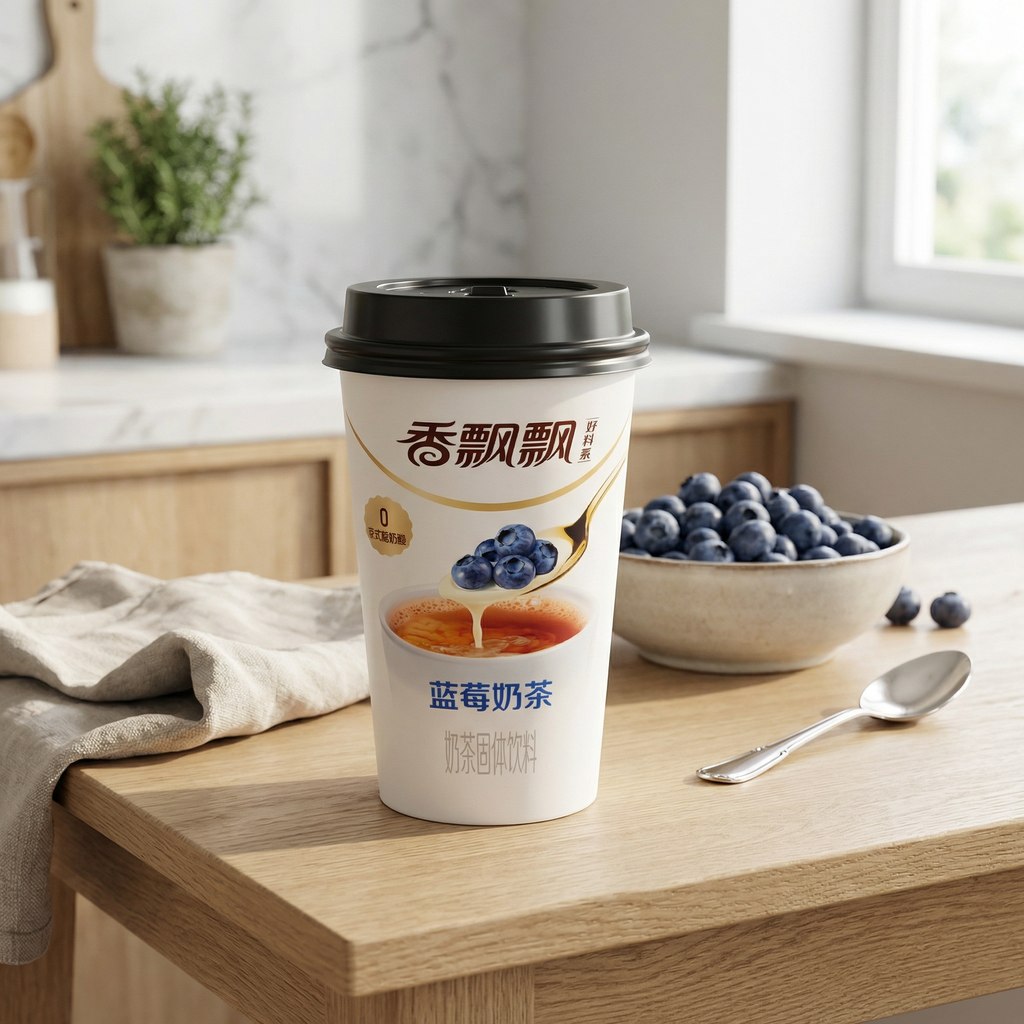Xiang Piao Piao Thé au lait saveur myrtille - 80 g