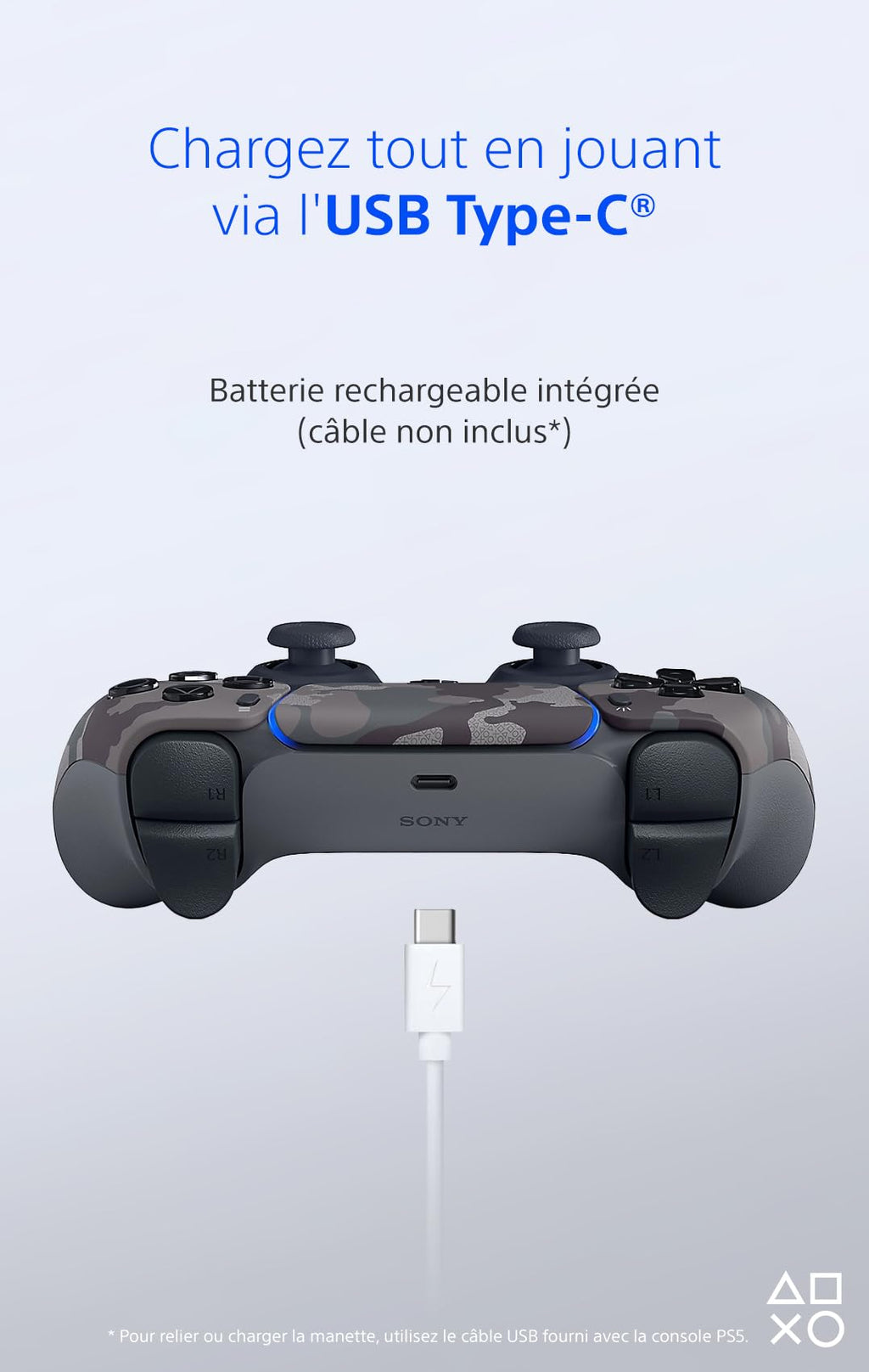 Sony Manette PS5 sans fil Dualsense - Camouflage gris