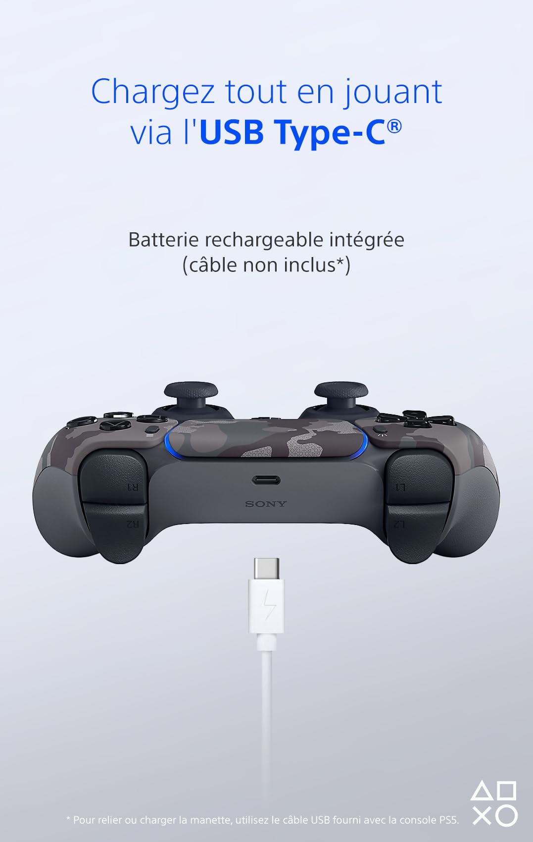Sony Manette PS5 sans fil Dualsense - Camouflage gris
