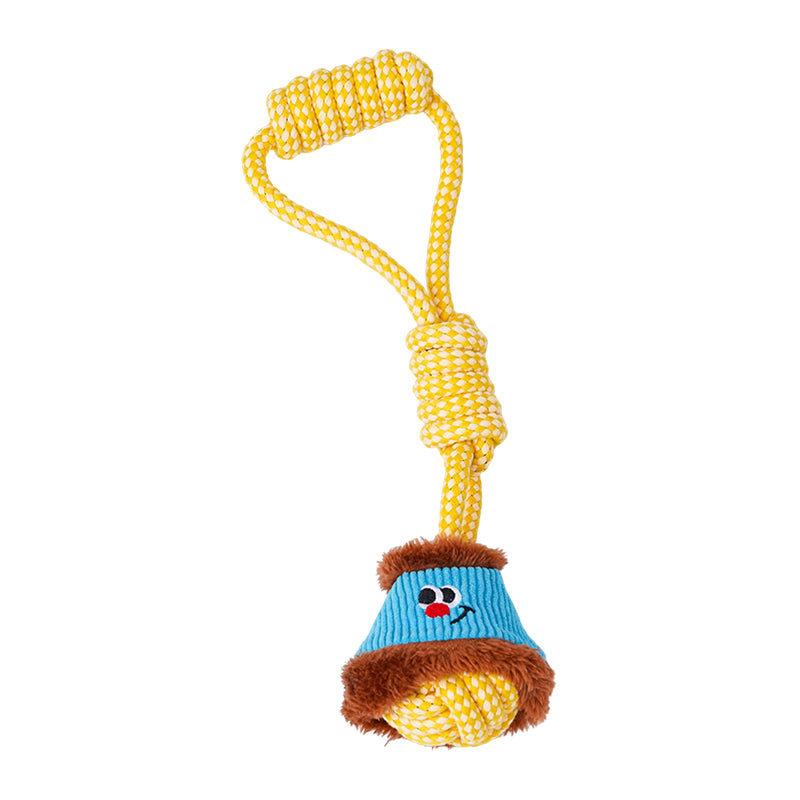 zeze Jouet en corde à nœud lanterne (Bleu/Jaune)