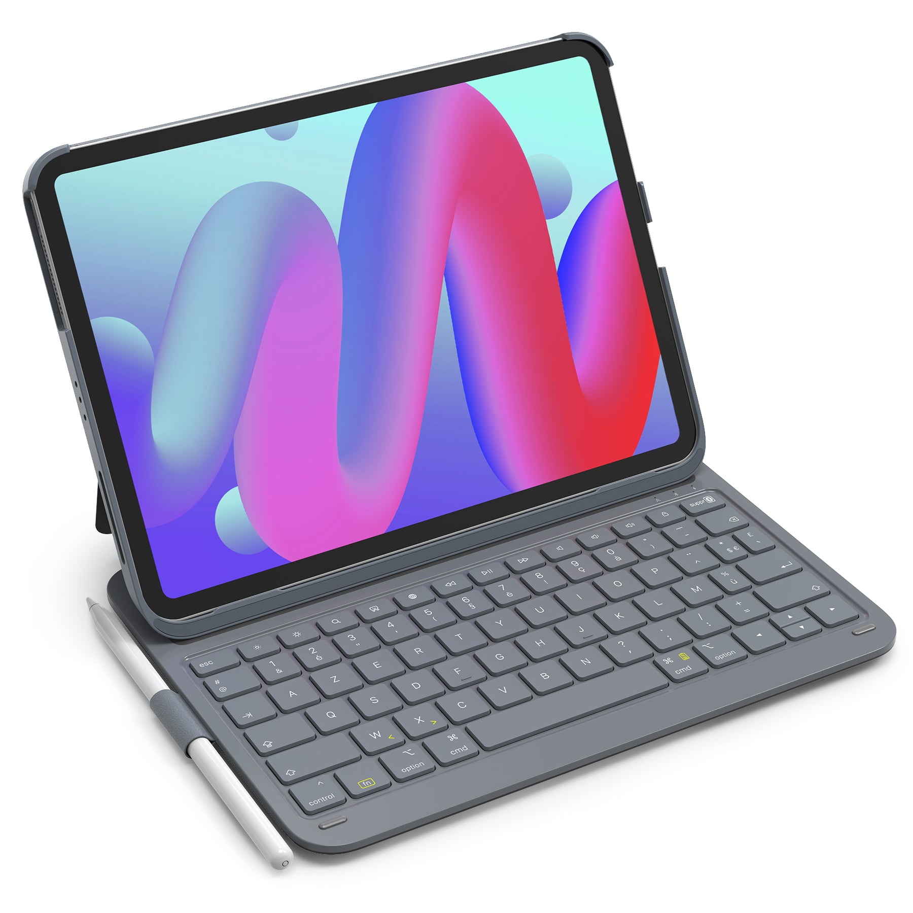 Inateck Étui Clavier iPad 10e/11e gén., Clavier Ultraléger avec Porte-Stylet pour iPad 11e (2025 11" A16)/10e (2022 10.9"), Air 11" M4/M3/M2 (2026/2025/2024), Air 5/4, Pro 11 4/3/2/1