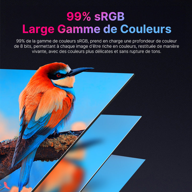 LEPOW Moniteur de bureau 27" avec taux de rafraichissement 100 Hz