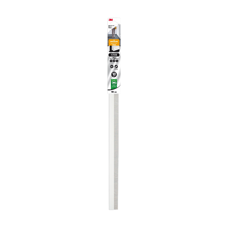 3M™ Joint de bas de porte pour sol irrégulier Haut de gamme à visser Blanc 0,93 m