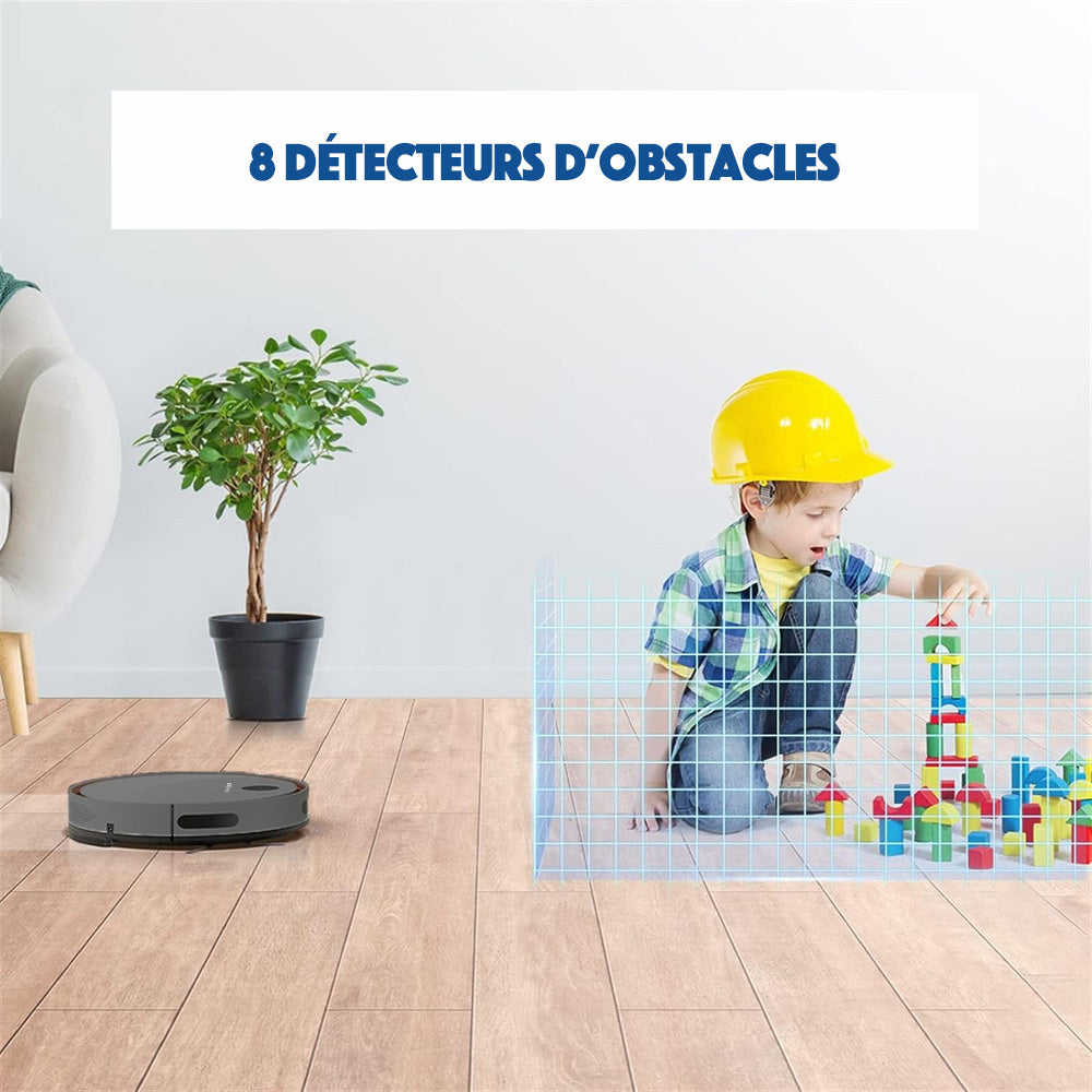 Robot aspirateur connecté EZIclean® Aqua iMap A50