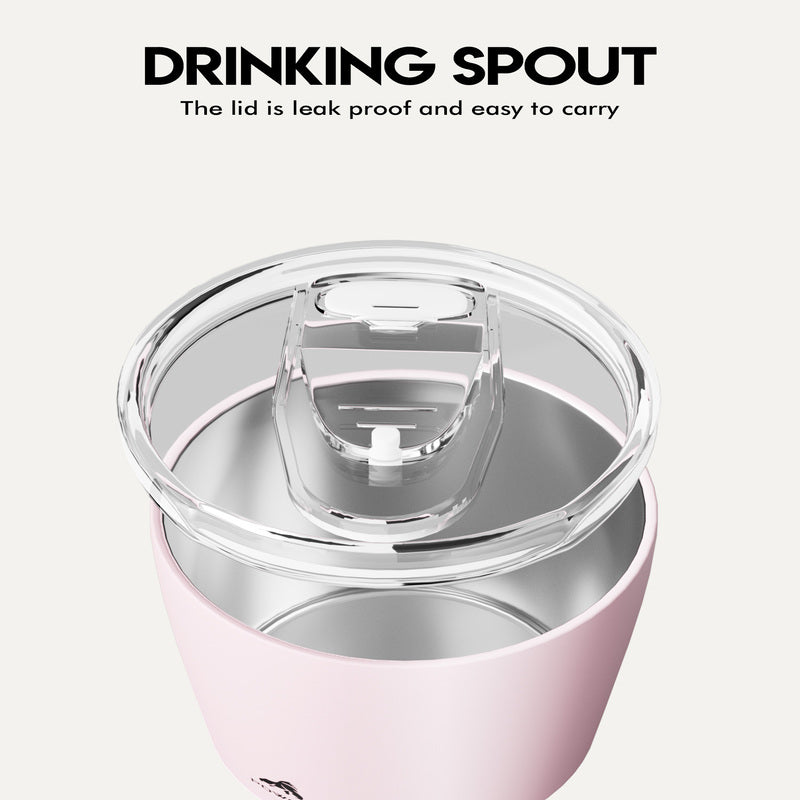 POWCAN by Meoky Gobelet à lait rose - 236 ml