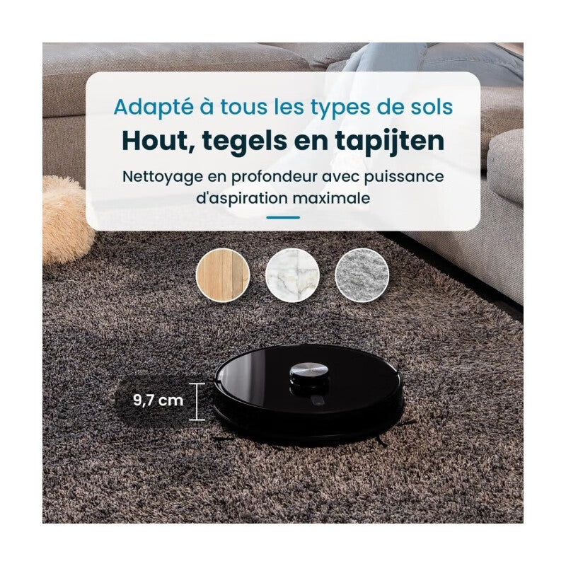 eziclean® I-Bot Z7 Smart Aspirateur laveur connecté