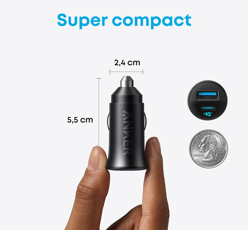 Anker chargeur de voiture (30W, 2 ports)