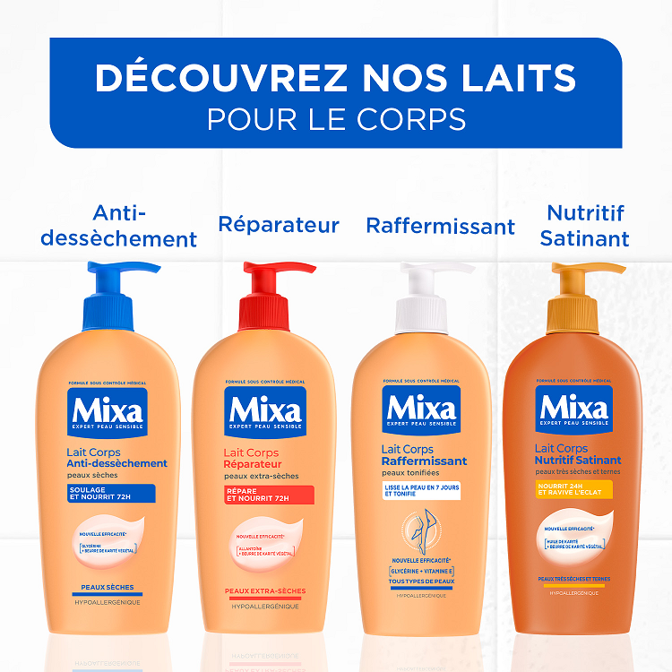 Mixa Lotion Corporelle Hydratante Raffermissante, 250 ml