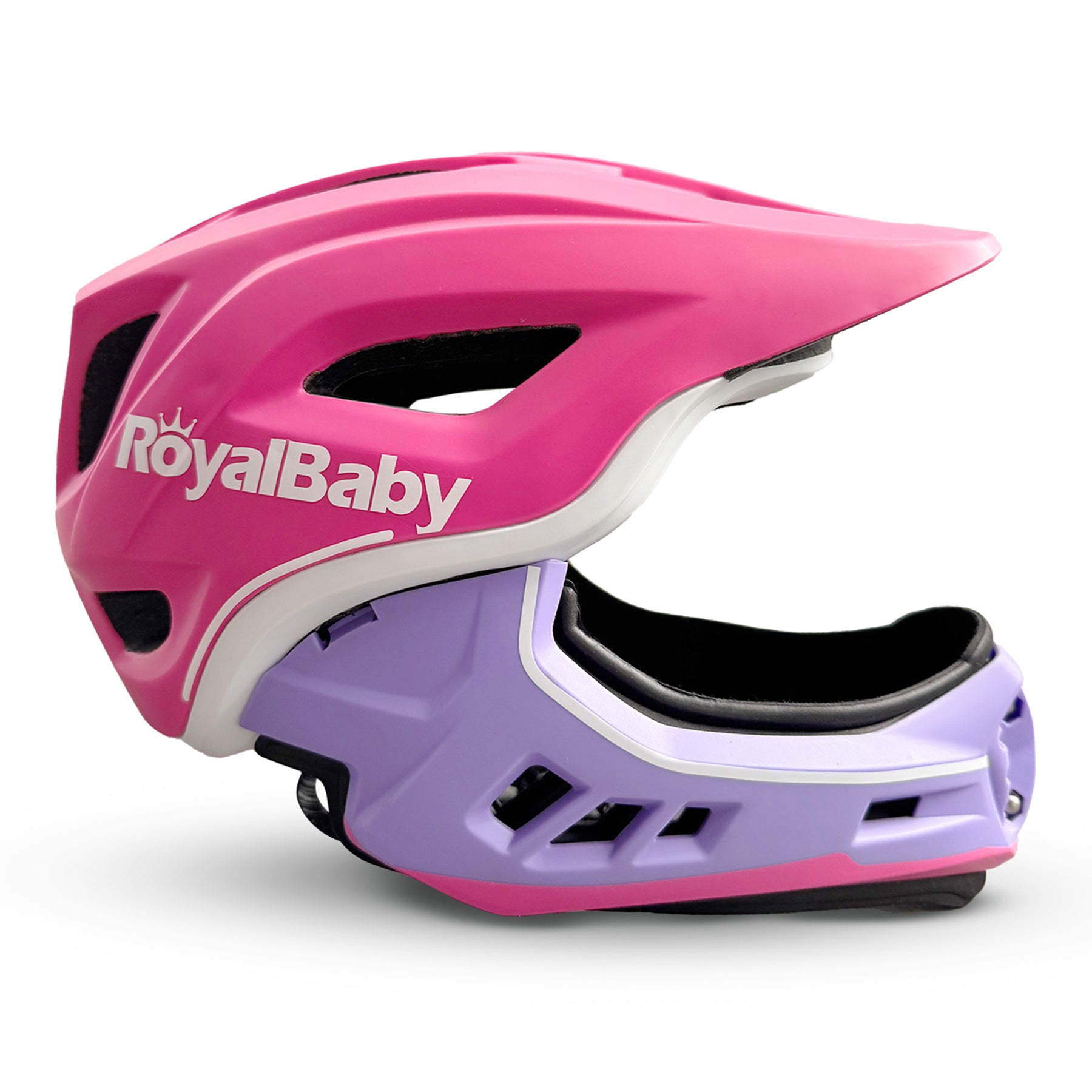 RoyalBaby Casque intégral, Rose, Poids net 0,75 kg