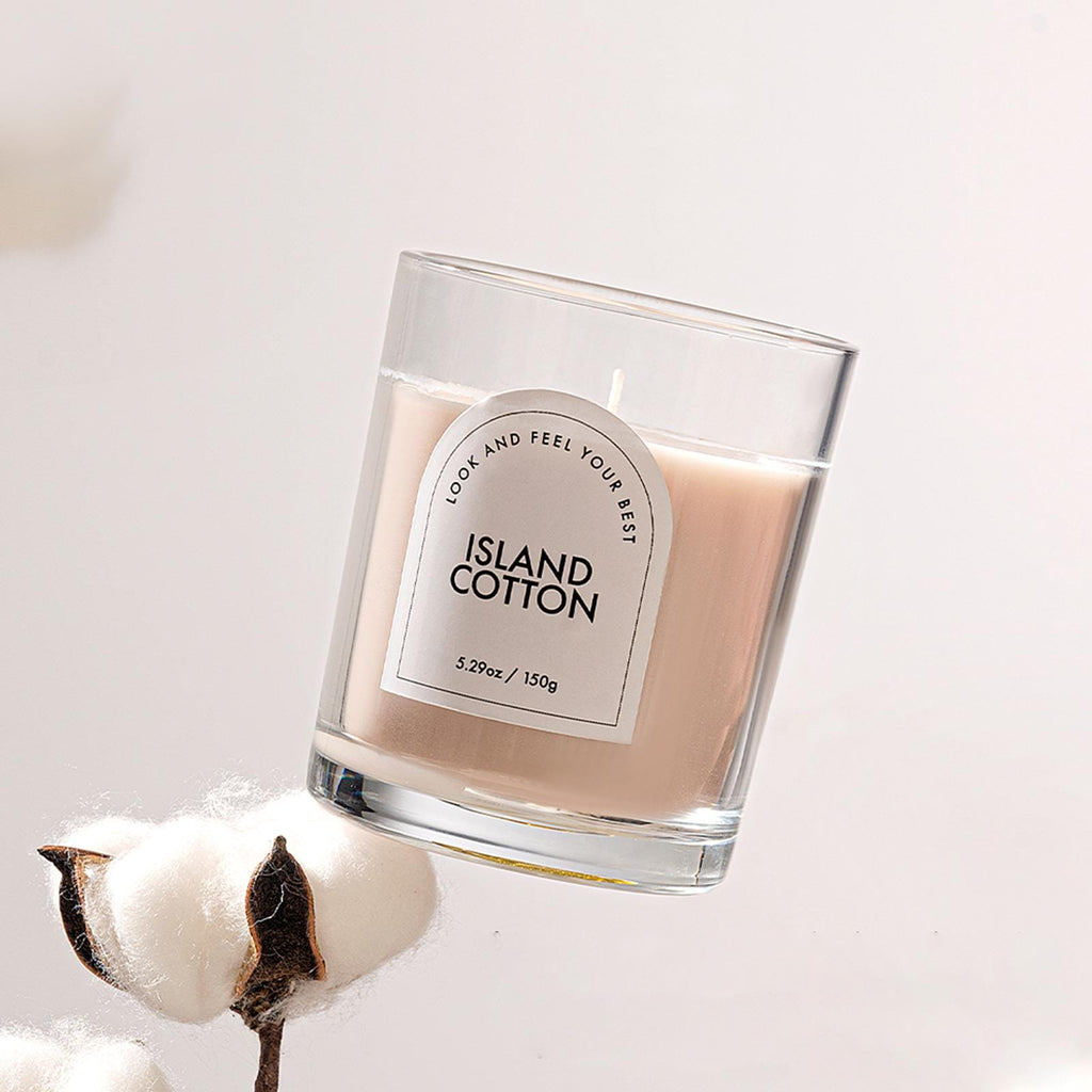 Zooly Bougie parfumée transparente senteur Island Cotton - 140 g