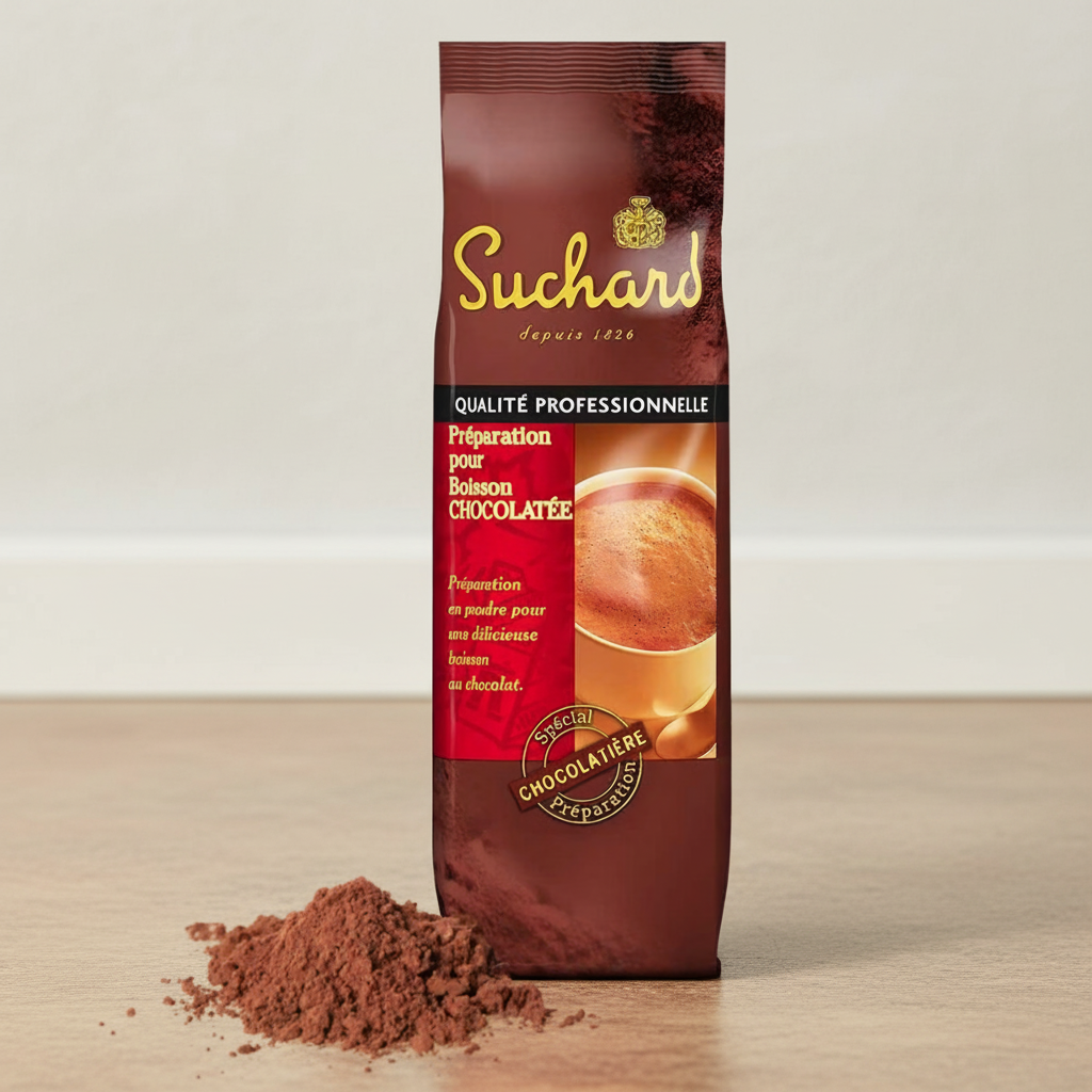 Suchard chocolat chaud instantané en poudre, 20% de cacao, 1 kg