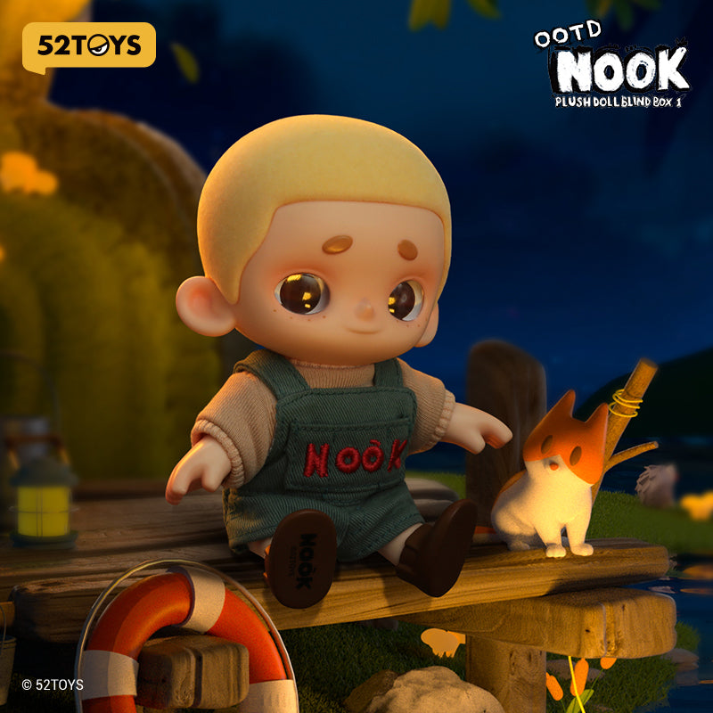 52TOYS Série NOOK OOTD Boîte Mystère Peluche Pendentif de Collection Tendance & Figurine Décorative Une Figurine Aléatoire par Commande
