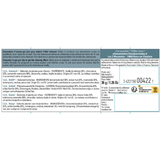 LES 2 MARMOTTES infusion 123 sommeil x30