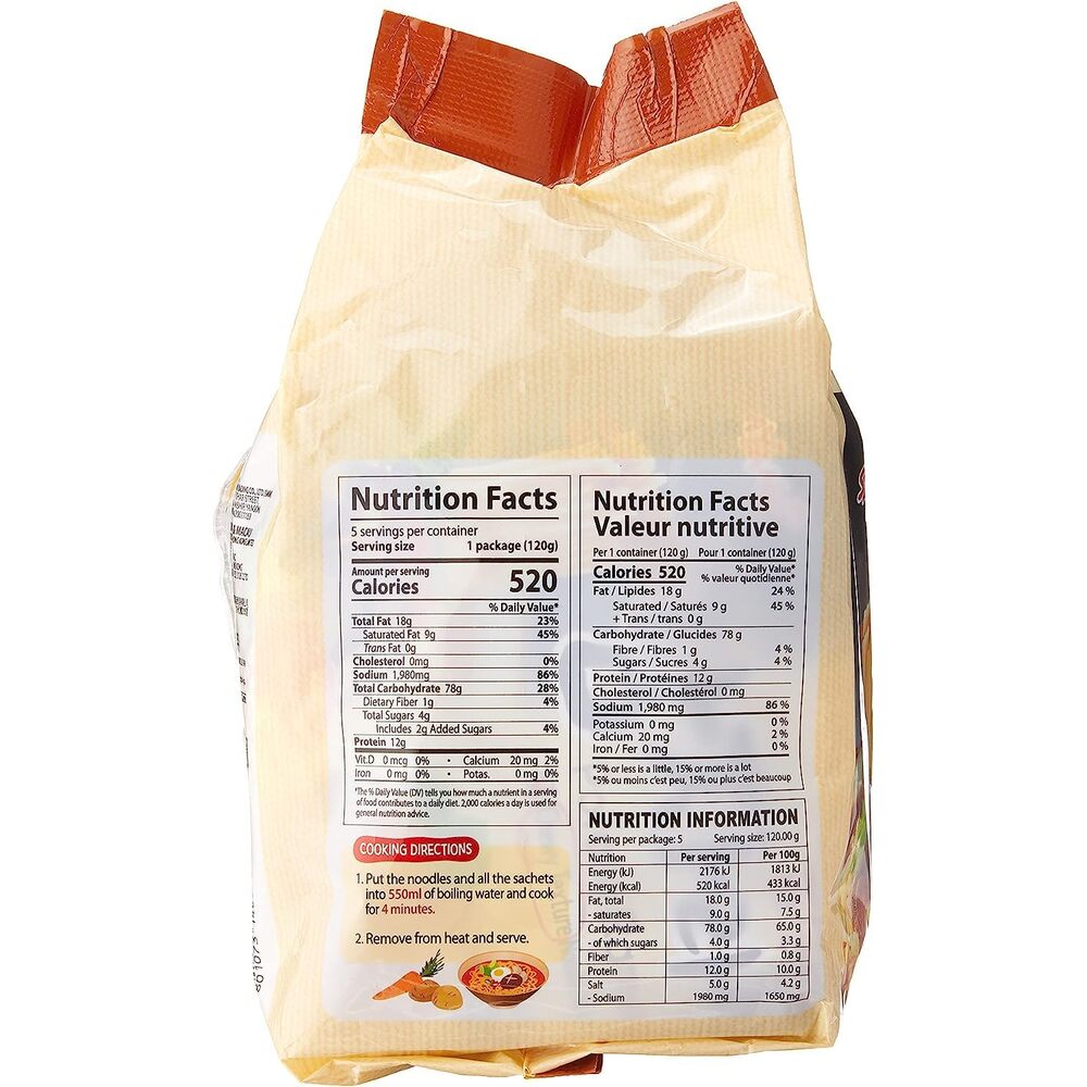 Samyang Nouilles instantanées saveur pomme de terre - 5 x 120 g