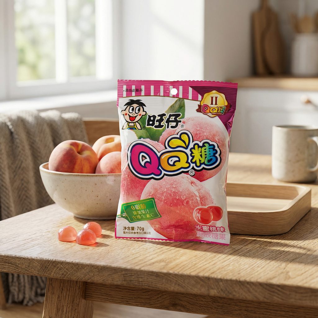 WANT WANT Bonbons saveur pêche - 70 g