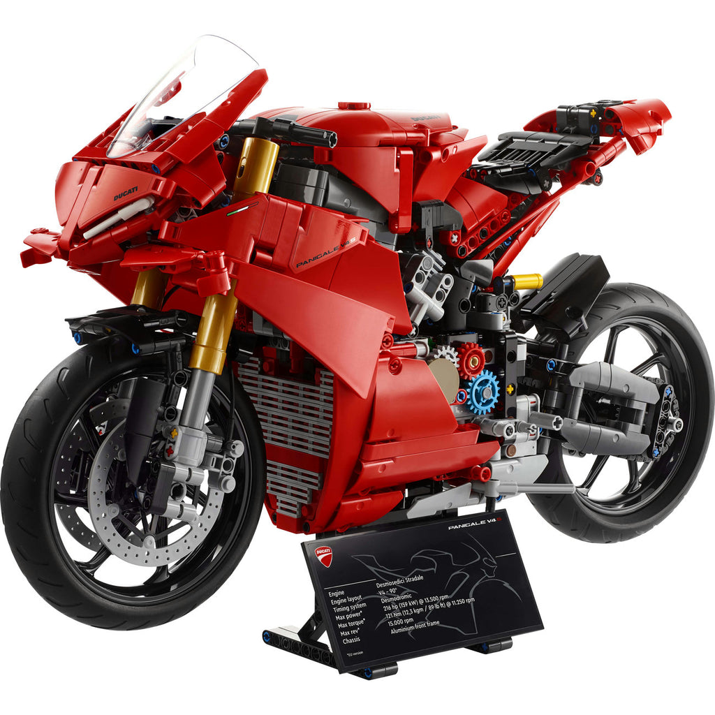 LEGO Technic Ducati Panigale V4 S 42202 Kit de Construction Moto Modèle pour Adultes avec Boîte de Vitesses et Moteur V4 (1 603 Pièces)