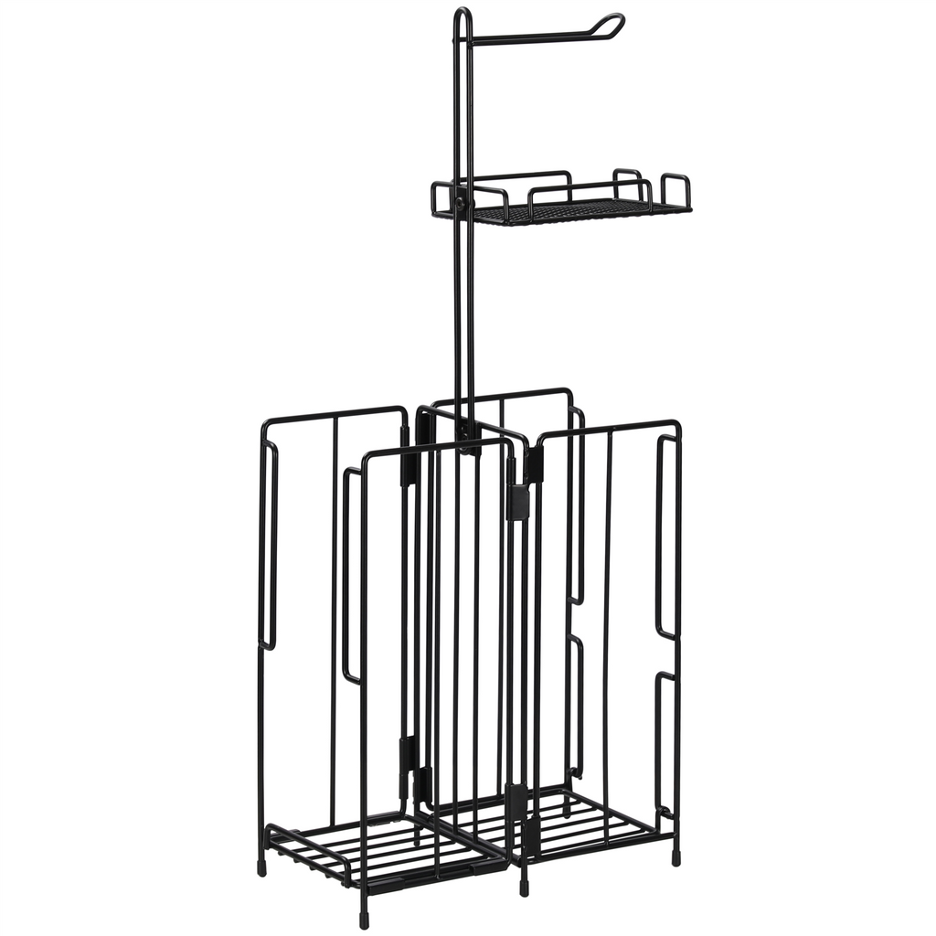 SRD Porte-essuie-tout pliable double face à poser au sol, multi-niveaux, Vente de Nouvel An, Meilleurs cadeaux
