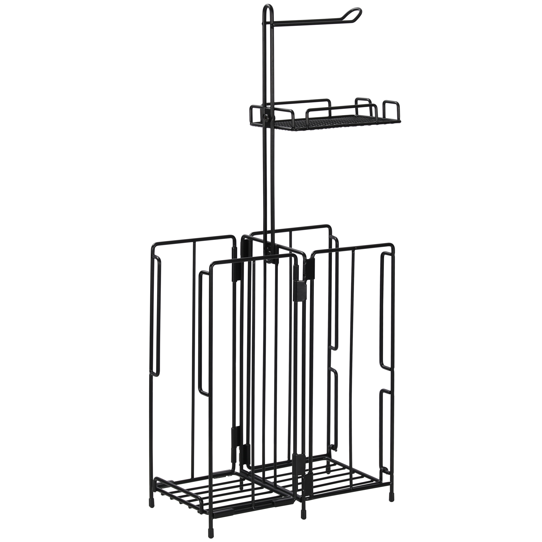 SRD Porte-essuie-tout pliable double face à poser au sol, multi-niveaux, Vente de Nouvel An, Meilleurs cadeaux
