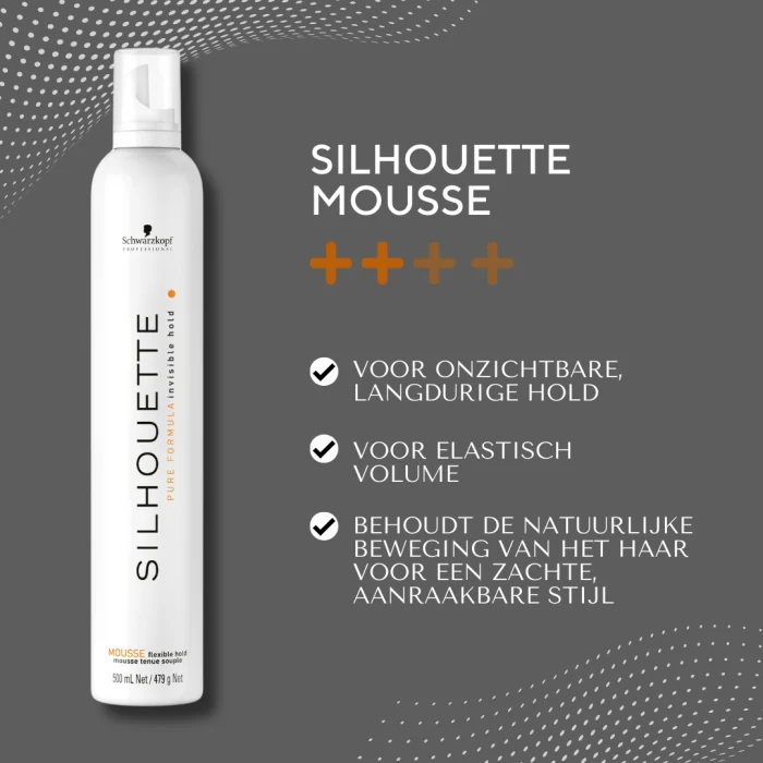 SCHWARZKOPF Silhouette - Mousse Coiffante Fixation Flexible - 500ml