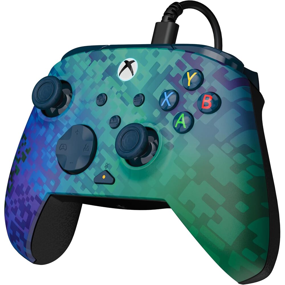 Turtle Beach Rematch Manette filaire Câble USB 2.5m - Boutons Programmables & Commandes audio - Xbox Series X|S, PC (Licence officielle Microsoft) - Motif Advanced Glitch