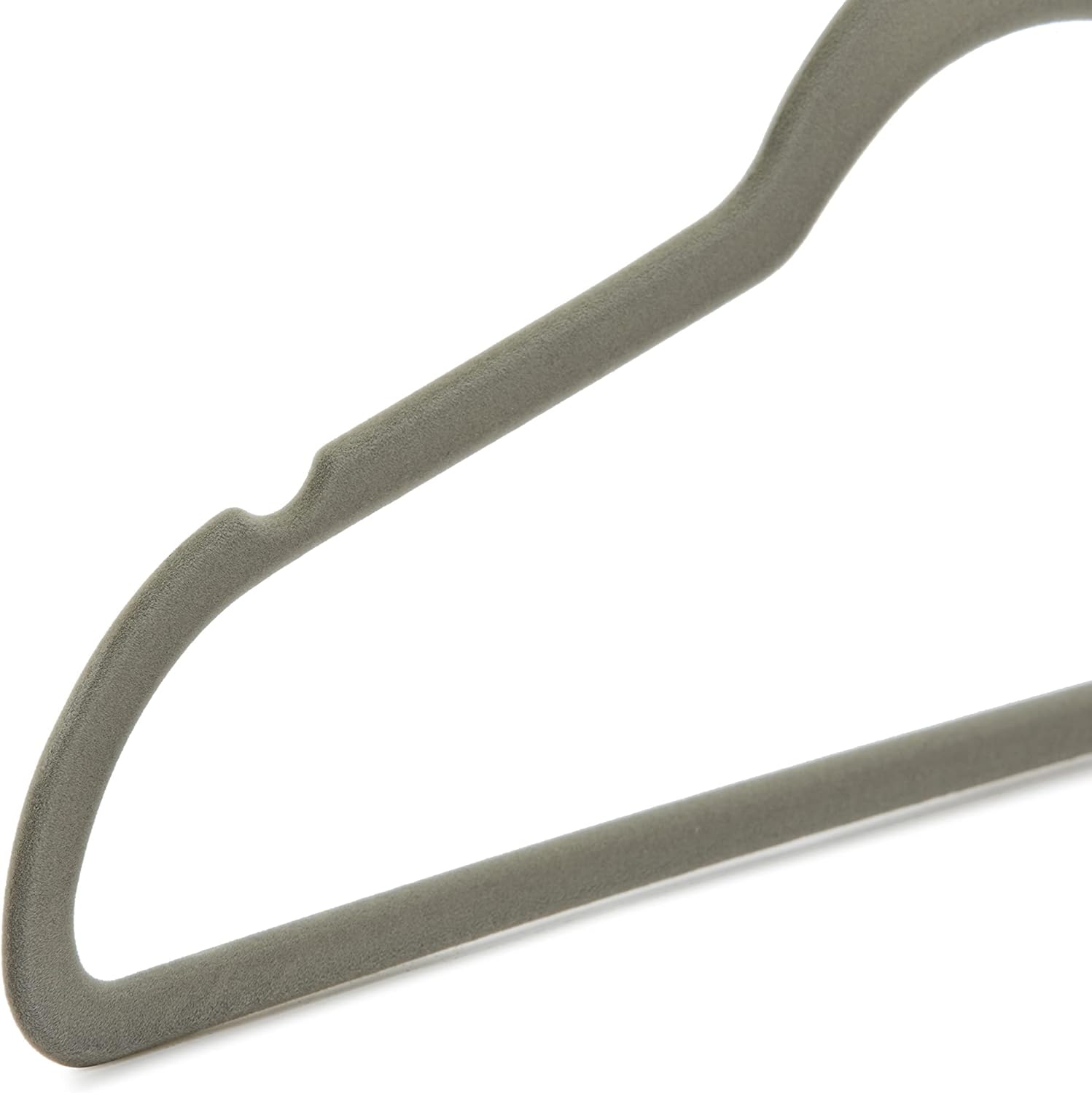 ANQI Lot de 50 cintres en velours antidérapants - Gris/argent