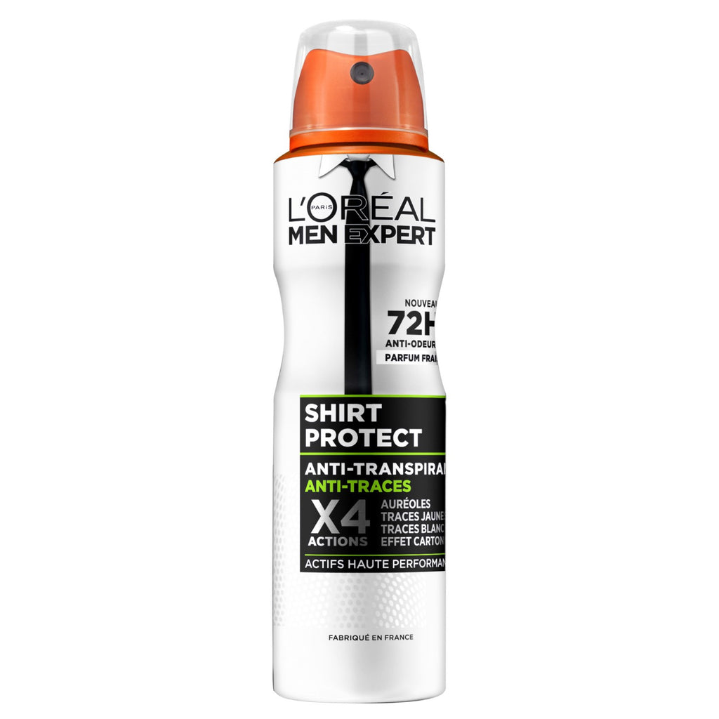 L'Oréal Men Expert Shirt Protect 72 h Déodorant Anti-Transpirant Anti-Traces, 150 ml