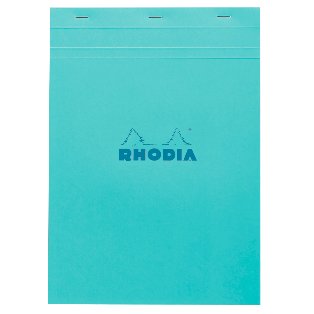 CLAIREFONTAINE Rhodia bloc agrafé COULEURS N°18 5/5 80 feuillets microperforés, couvertures assorties