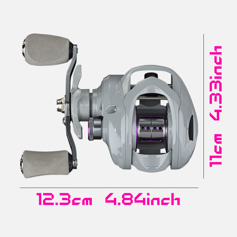 ECOODA SXS Shadow Moulinet de surfcasting à tambour fixe en aluminium métallique