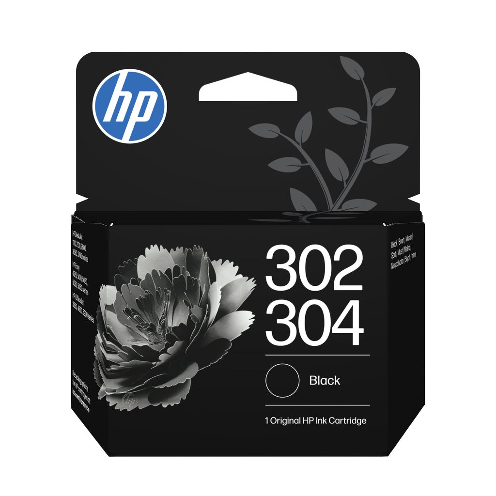 HP 302/304 Cartouche d’encre Combo Trois couleurs/Noir (pack de 2)