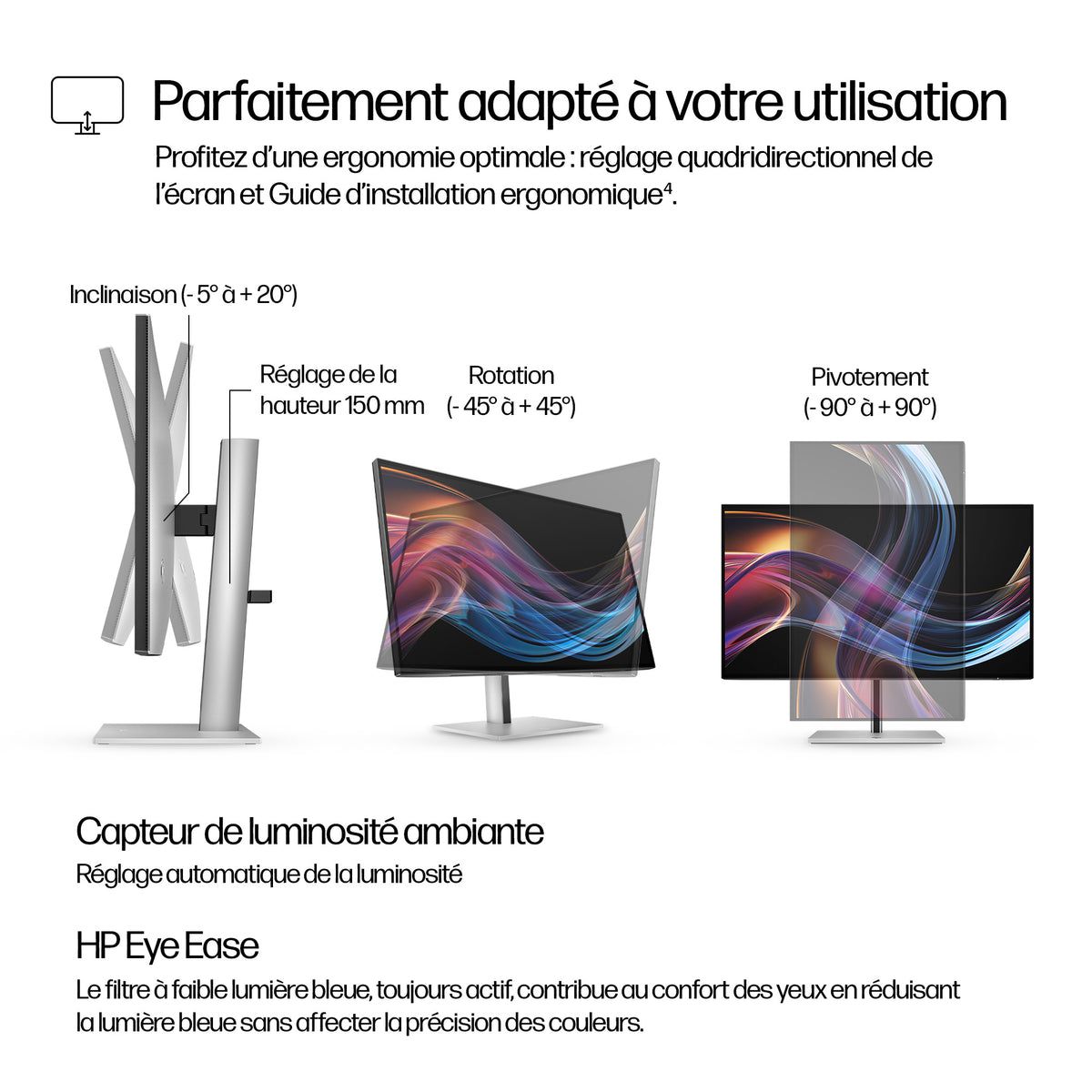 HP Series 7 Pro Écran 27 pouces 4K Thunderbolt 4 - 727pk Sans PVC