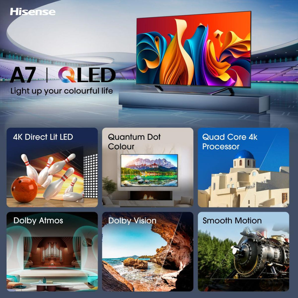 Hisense 55A7NQ 139,7 cm (55") 4K Ultra HD Smart TV Wifi Gris 275 cd/m²