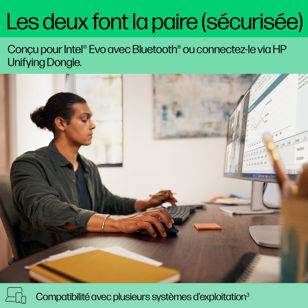 HP Ensemble clavier et souris double mode 680 Comfort - vue 6