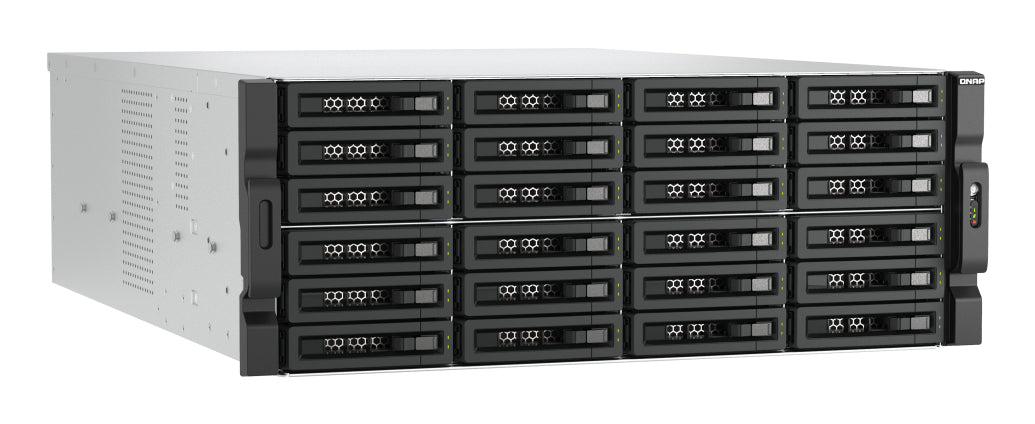 QNAP QNAP TL-R2400PES-RP Boîtier de disques de stockage Boîtier disque dur/SSD Noir, Gris 2.5/3.5"