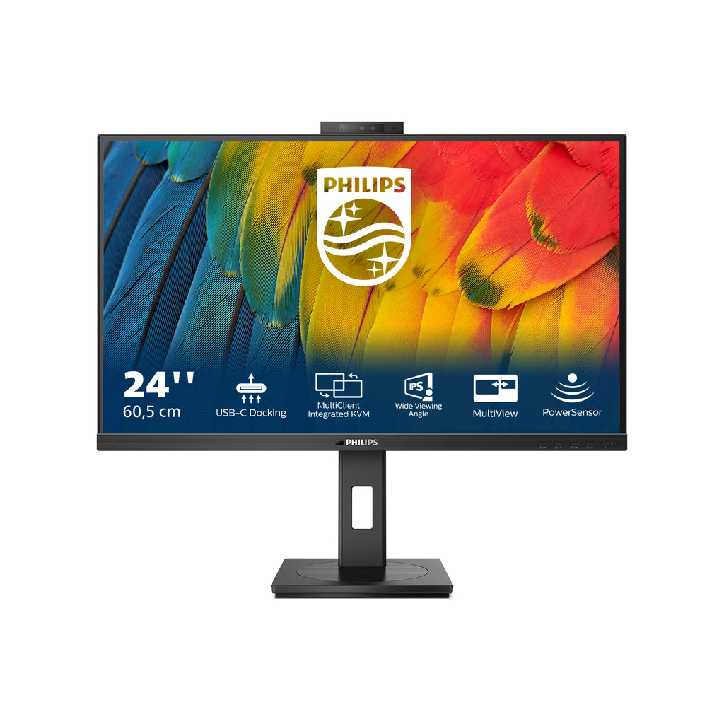 Philips 5000 series 24B1U5301H/00 écran plat de PC 60,5 cm (23.8") 1920 x 1080 pixels Full HD LCD Noir