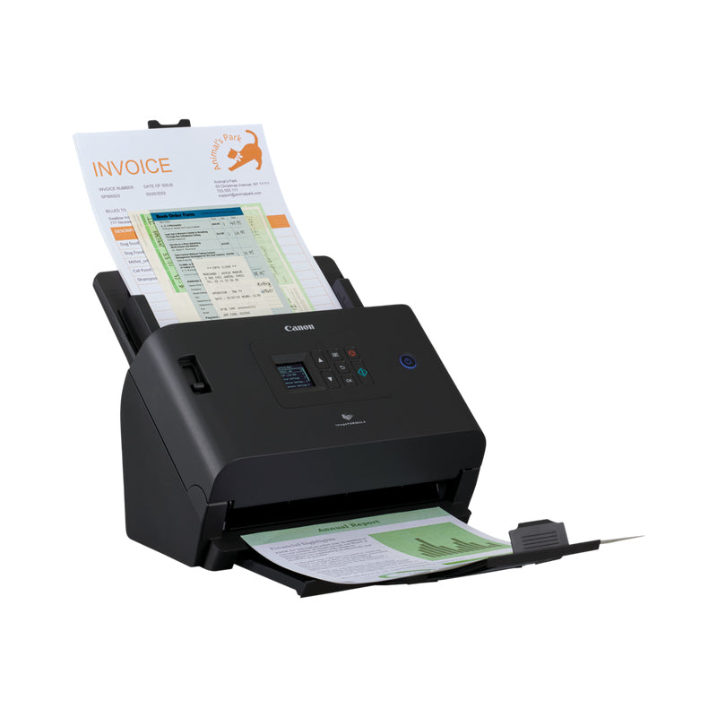 Canon imageFORMULA DR-S250N Scanner à Alimentation Feuille à Feuille, 600 x 600 DPI, A4, Noir