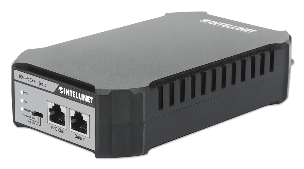 Intellinet Injecteur PoE++ 10G 1 Port 95W IEEE 802.3bt 4PPoE Boîtier Métallique