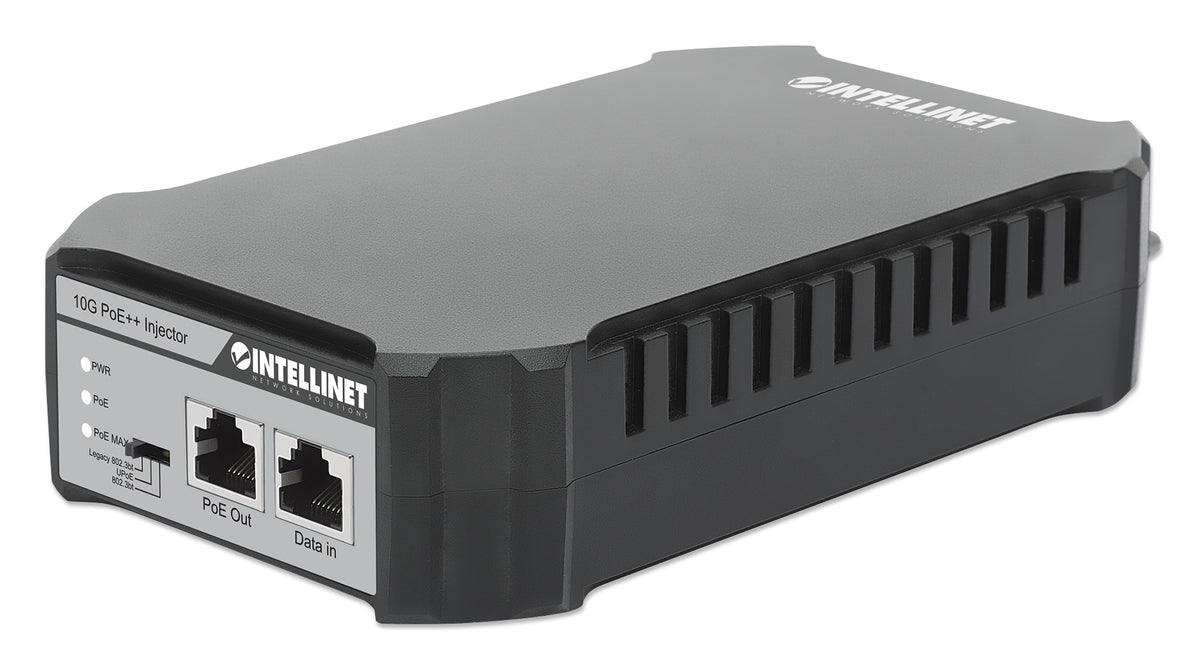 Intellinet Injecteur PoE++ 10G 1 Port 95W IEEE 802.3bt 4PPoE Boîtier Métallique