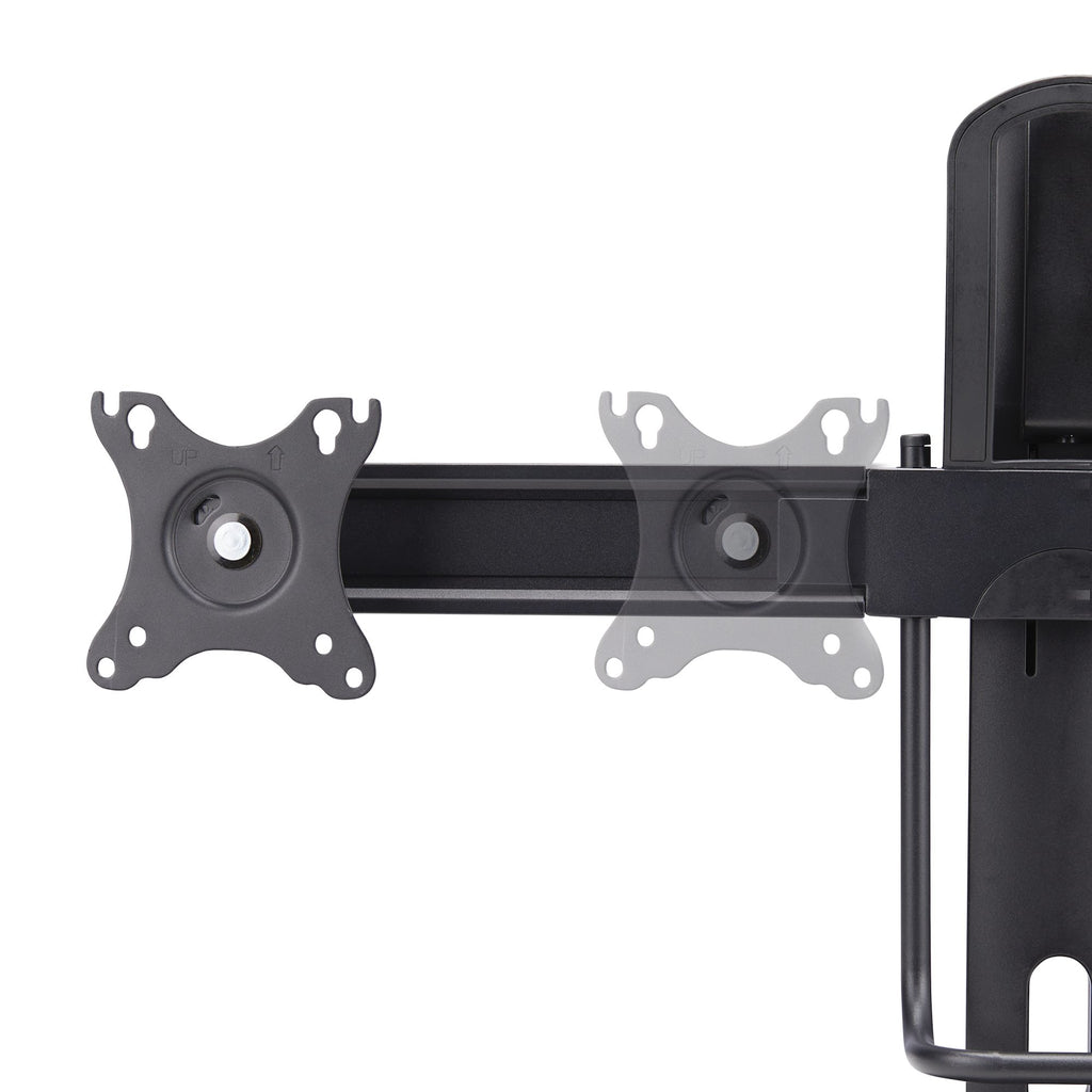 StarTech.com Support de Bureau pour Double Écrans 27 pouces, VESA 75x75/100x100, Réglage Hauteur Sans Outil