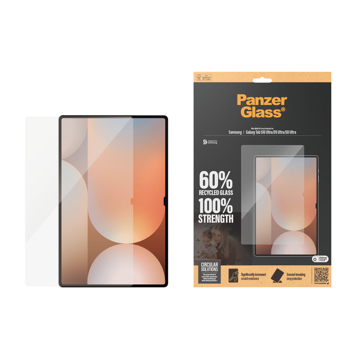 PanzerGlass PanzerGlass ® Screen Protector Samsung Galaxy Tab S8 Ultra | S9 Ultra | S10 Ultra | Ultra-Wide Fit Protection d'écran transparent 1 pièce(s)