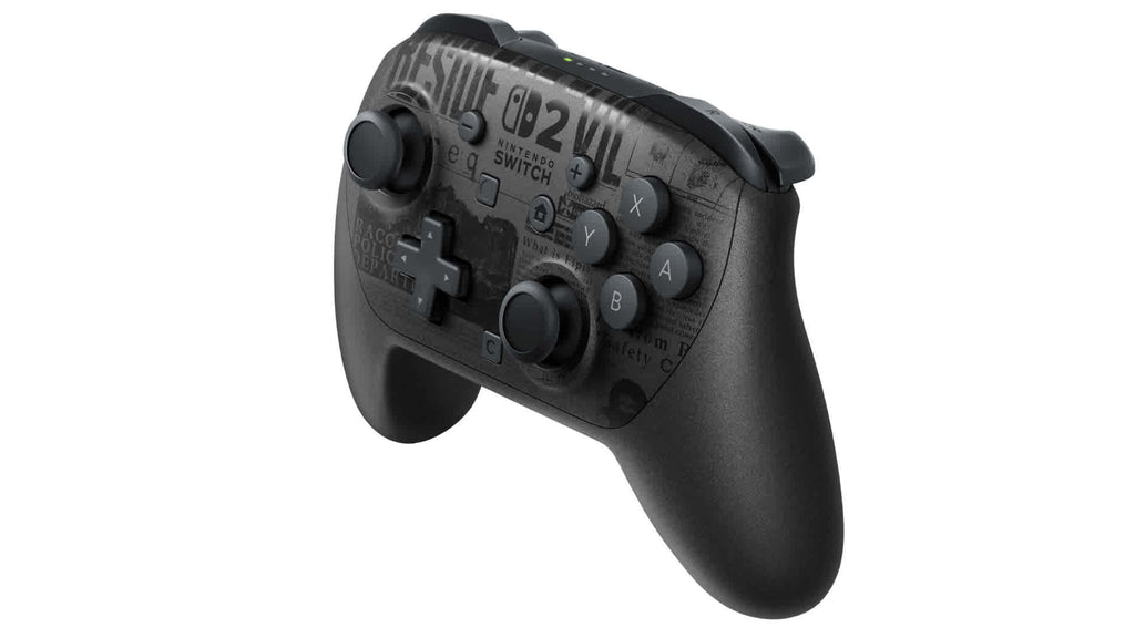 Manette Pro Switch 2 Édition Resident Evil Requiem, Design Noir Métallisé
