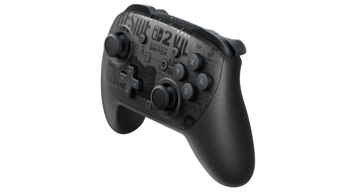 Manette Pro Switch 2 Édition Resident Evil Requiem, Design Noir Métallisé