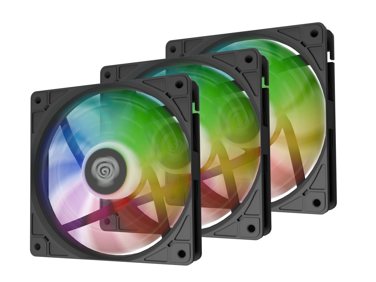 GENESIS Oxal 120 ARGB 3-pack Boitier PC Ventilateur 12 cm Noir