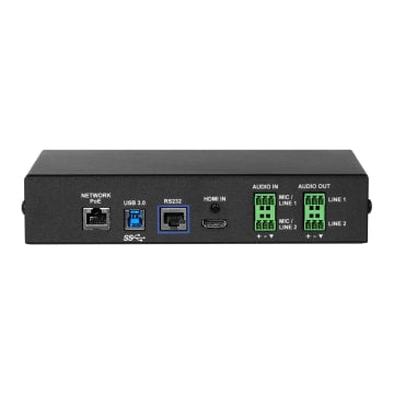 Vaddio 999-8240-001 Passerelle de Conférence Audio AV, 4K 3840 x 2160, Ethernet/LAN, Noir