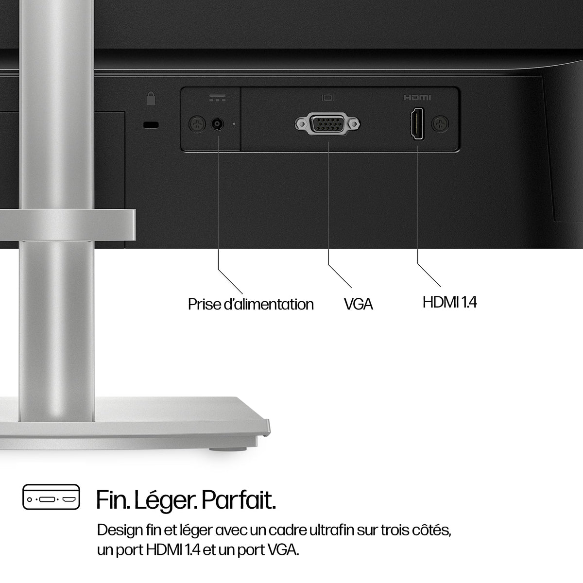 HP Series 5 Écran Full HD réglable en hauteur 23,8 pouces Série 5 - 524sh