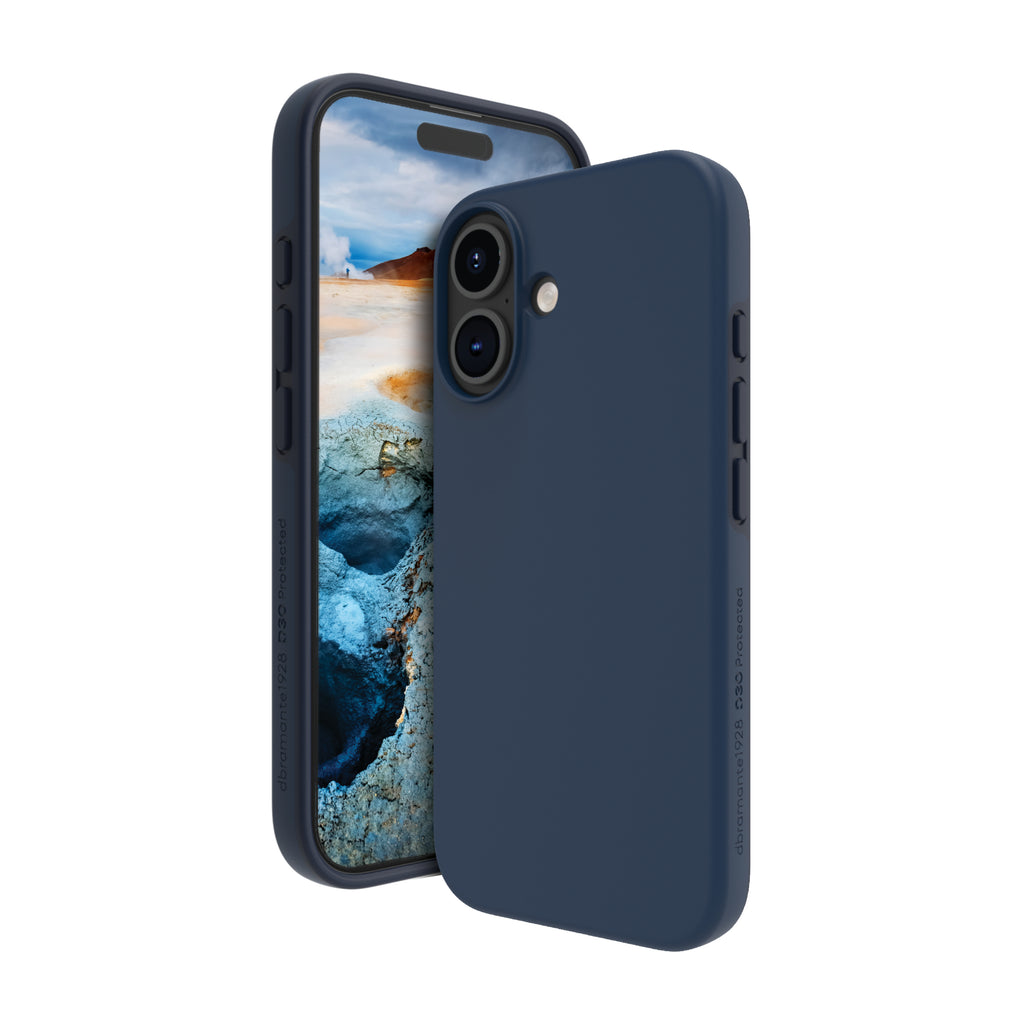 dbramante1928 Iceland Ultra D3O MagSafe Coque de Protection pour iPhone 16 Plus 6.7", Bleu